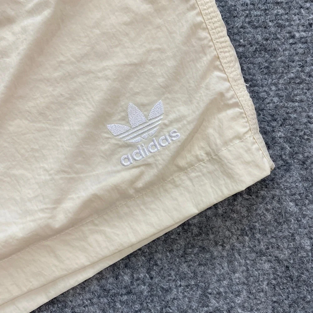Adidas Trefoil Essentials Woven Shorts Adult L Off-White Casual Comfort Athletic